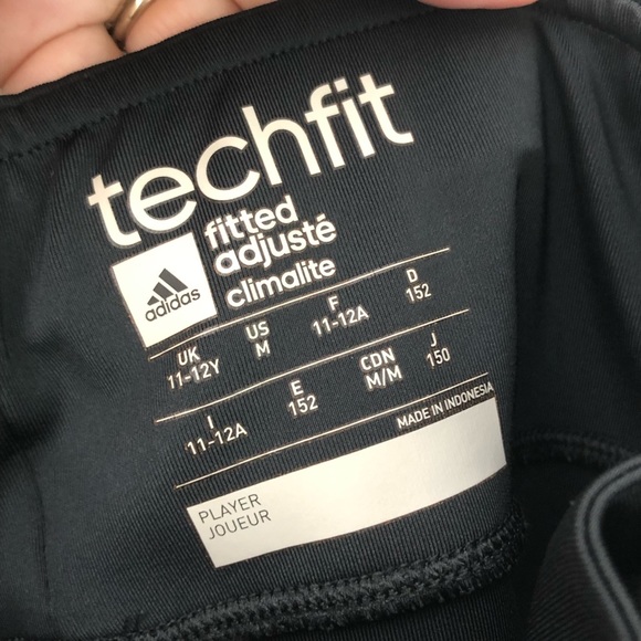 EUC Adidas Climalite techfit girls leggings - Picture 9 of 10